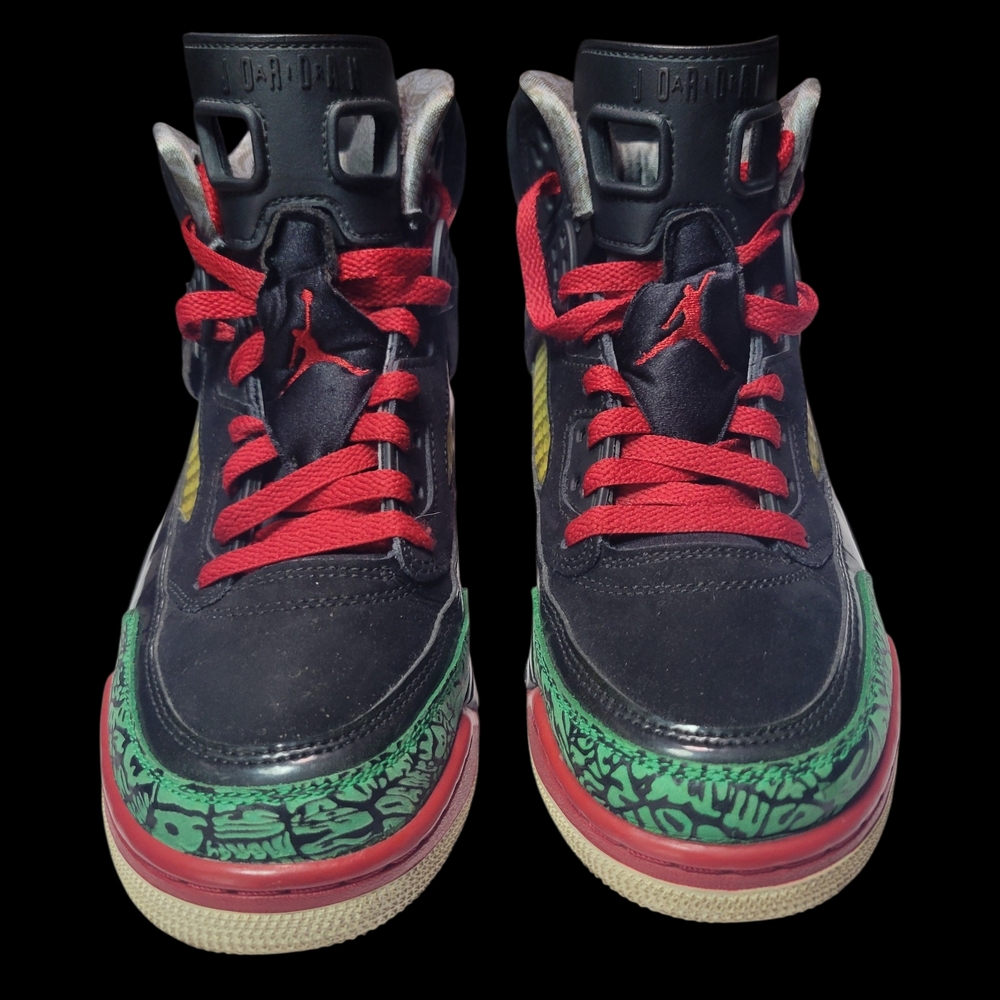 Air Jordan Black and Red Sneakers